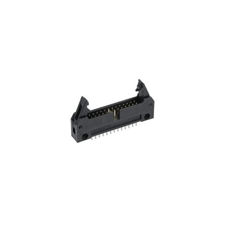 Molex Board Connector, 30 Contact(S), 2 Row(S), Male, Straight, 0.1 Inch Pitch, Solder Terminal, Latch & 906631301